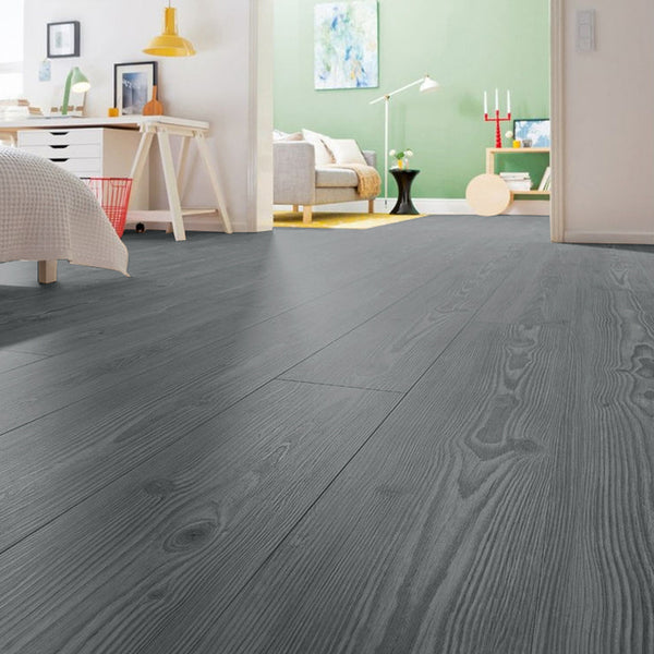 7/21/36pcs Grey Wood Effect Wall Panels Self-adhesive Floor Planks, 1/3/5m² PVC Flooring Vinyl Floorboard Floor Tiles for Living Room, Bedroom, Kitchen