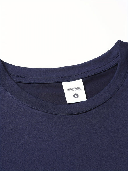 5pcs Men'S Short Sleeve T-Shirts Summer New Arrival Light Board Multi-Color Round Neck Clothing Pullover Casual Sports Apparel Men'S Tops