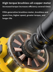 Wireless Electric Impact Wrench, Lithium Electric Wrench Set - Multifunctional Tool Set, Portable, Suitable For Car Maintenance, Furniture And Scaffolding Installation, A Gift Of Electric Tools For Husbands