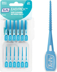 Tepe Easypick Toothpicks, Orange, ISO XS-S, 60Pcs, Dental Plaque Removal Tool, Efficient and Easy Cleaning between the Teeth, Toothpicks for Narrow Gaps