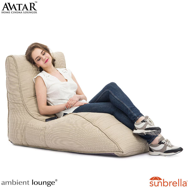 Ambient Lounge Avatar Lounger Outdoor Bean Bag in Dark Grey