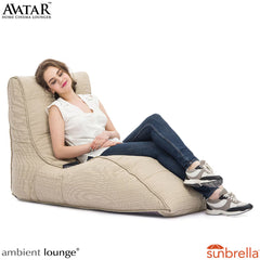 Ambient Lounge Avatar Lounger Outdoor Bean Bag in Dark Grey