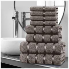 8pcs Egyptian Cotton Towel Set | Quick-Drying & Highly Absorbent