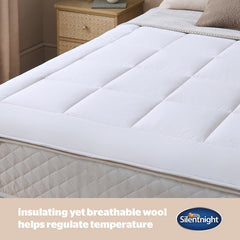 Silentnight Natural Wool Mattress Topper in Double