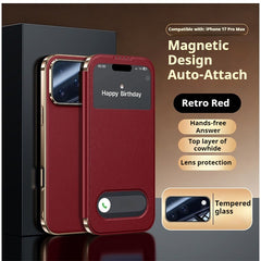 Phone Case - High End Case for Iphone17 Pro Max Magnetic Phone Case Slim Anti Shock Full Coverage Protective Case for Business Men