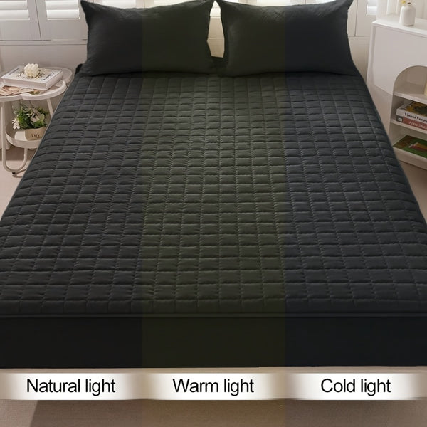 1 Waterproof Mattress Protector - Reusable Underpads, Solid Quilted Geometric Stitching Design, Thickened Durable Fabric, Suitable for Dorms, Camping, RVs And Hotels - Machine Washable, Mattress Waterproof, Camping Essentials, Modern Bed Cover