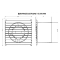Low Energy Silent Kitchen Bathroom Extractor Fan 125mm wit Humidity Sensor