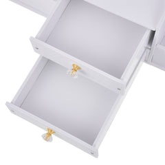 Makeup Organizer with Clear Mirror Multi-Layer Storage Vanity Organizer Drawers Skincare Organizers for Women Dressing Table Bathroom Counter, Vanity Holder for Brushes