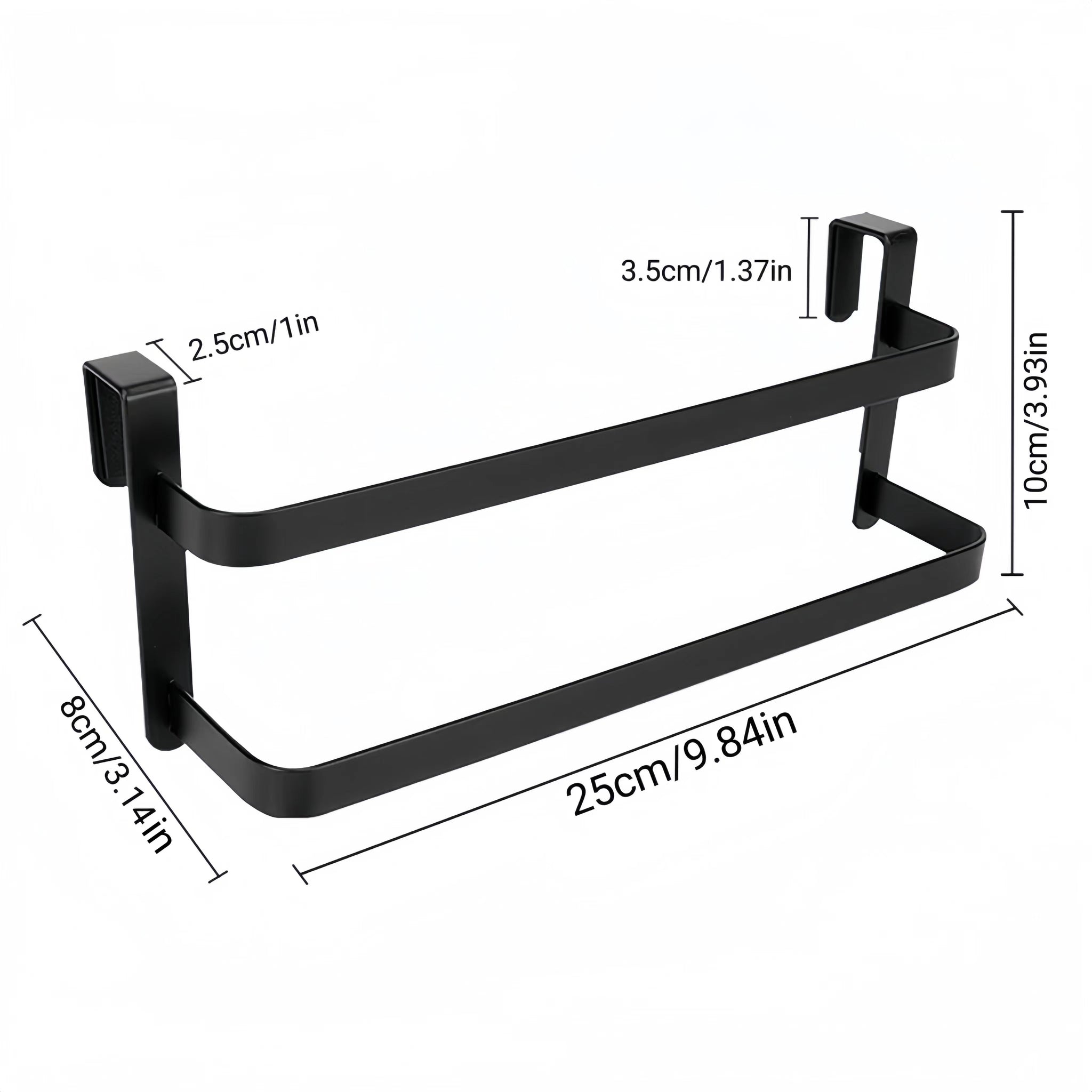1pc/2pcs Kitchen Cabinet Towel Rack, Double Kitchen Towel Rack
