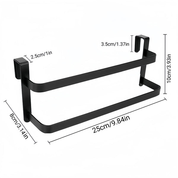 1pc/2pcs Kitchen Cabinet Towel Rack, Double Kitchen Towel Rack