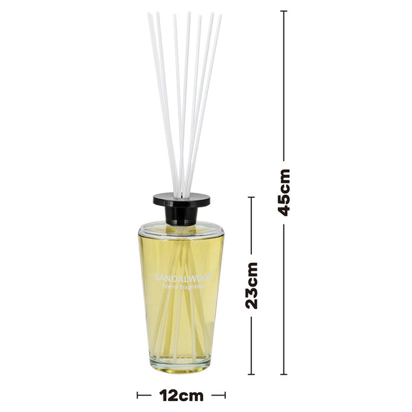 REEF 1000ml Reed Oil Diffuser Set, Sandalwood, Teak Wood, Tobacco & Oud, Luxury Beautiful Home Fragrance for Bedroom Living Room Home Decor Office Essential Oil Reed Diffuser for Stress Relief