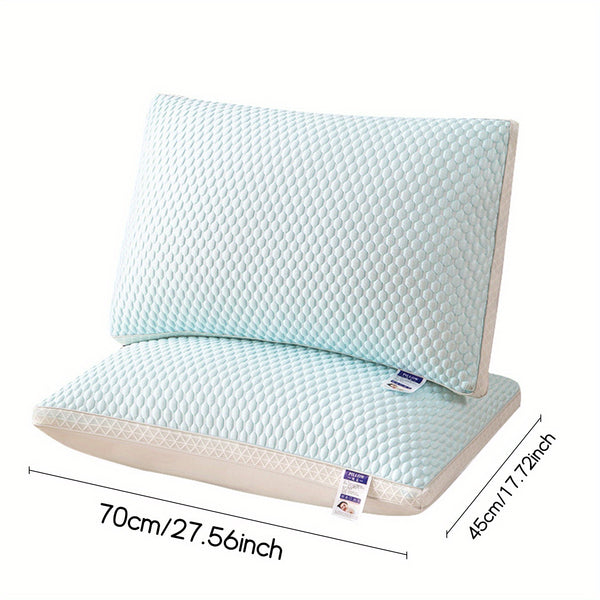 2pcs Cool and Breathable Tofu Pillow - Relax the Neck Support, Enjoy a Comfortable Sleep at Home, in the Bedroom or in the Hotel - Perfect Holiday Gift