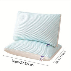 2pcs Cool and Breathable Tofu Pillow - Relax the Neck Support, Enjoy a Comfortable Sleep at Home, in the Bedroom or in the Hotel - Perfect Holiday Gift