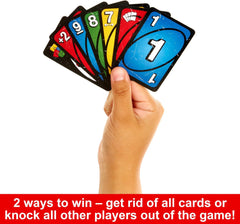 Mattel Games UNO Show ?Em No Mercy Card Game for Kids, Adults & Family Parties and Travel with Extra Cards, Special Rules and Tougher Penalties., HWV18