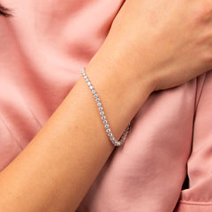 Diamonfire Sterling Silver Cubic Zirconia Tennis Bracelet