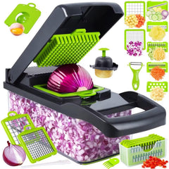 15in 1 Vegetable Chopper Fruit Salad Mandolin Slicer Food Dicer Cutter Peeler