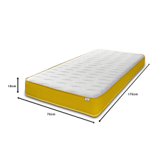 18CM Deep Colour Essential Hybrid Open Coil Spring Mattress