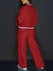 5332 Vacation European And American Outing Party Leisure Holiday Style Pocket Women'S Outfit Women'S Pants Set