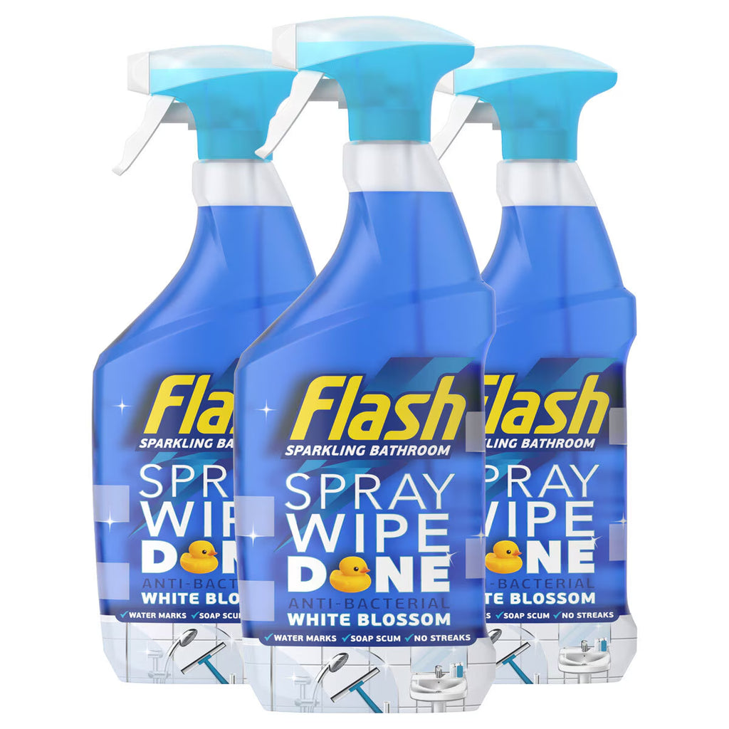 Flash Spray Wipe Done White Blossom, 3 X 800Ml
