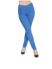 Women’s High-Waisted Stretch Jeans LOOK Jeggings Slim Fit Skinny Denim Trousers – Comfortable, Soft, Pull-On Elastic Waist Pants for Shaping Body Contour, Casual Everyday Wear, Lightweight, Breathable, Stretchy Jean Leggings, Fashion Essentials, Slimming