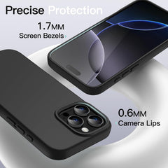 Case For iPhone 16 Pro Max Plus 15 Pro Max Plus 16e (2025) 14 Pro Max Plus 13 Pro Max Mini 12 Pro Max Mini 11 Pro Max Black Shockproof Phone Cover