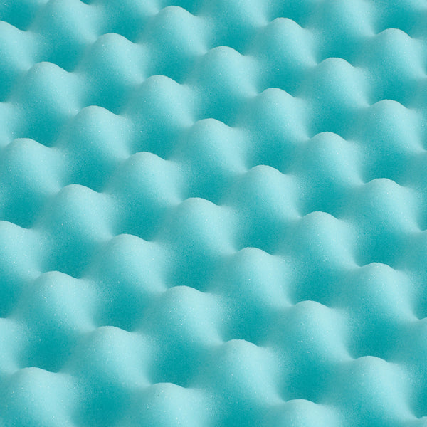 Skin-friendly and Breathable Slow-rebound Memory Foam Mattress, Home Bedroom Egg Crate Pattern Foam Mattress, Soft Mattress for Student Dormitories, Comfortable Pressure-relieving Deep Sleep Mattress, Blue