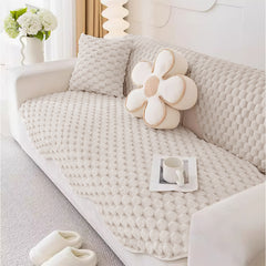 1pc Plush Sofa Cushion 1 2 3 4 Seater, Pet Friendly Sofa Cover, Breathable Sofa Slipcover Couch Cover Seat Cushion, Machine Washable, Warm Thickened Soft and Cozy Non-Slip Furniture Protector Sofa for All-Seasons, Living Room, Bedroom, Office, Home Decor