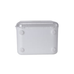 Multi-Function Make Up Case with Transparent Drawers, Plastic Jewelry Box, White Drawer-style Storage Box for Office, Bathroom, Dressing Table, Bedroom, Living Room, Desk, 25.5*20*36cm