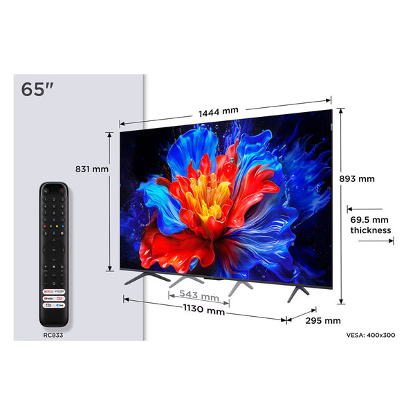 TCL 65P8K-UK 65 Inch QLED T