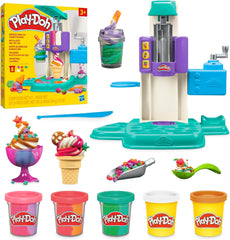 Play-Doh Rainbow Swirl Ice Cream Playset for Toddlers, Non-Toxic Modelling Compound Set, Crafts for Kids, Creative Toys for 3+ Year Olds