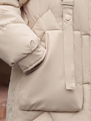 Women's Padded Coat, Long Style Outerwear, Fashionable New Winter Arrival, Warm Casual Thickened Padded Jacket