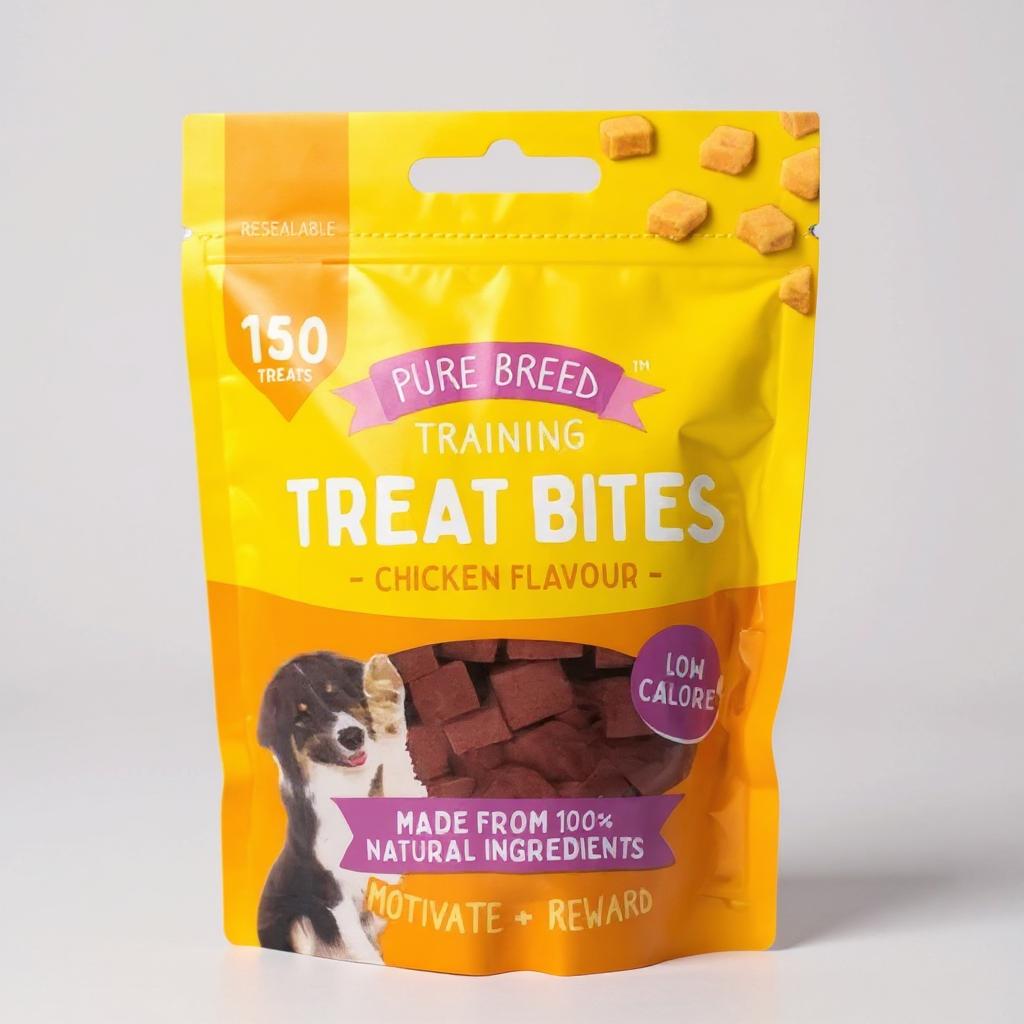 Pet Dog Treats Training Bites Dry Chicken Cubes 100G | Healthy Protein-Rich Dog Snacks | Puppy Training Rewards Chewy Dog Food
