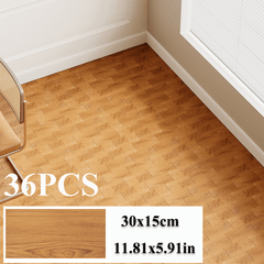 36-Pack High-Quality Self Adhesive Floor Tiles, 15x30cm Peel and Stick SPC Vinyl Planks for Kitchen, Bathroom, Bedroom & Living Room, Realistic Stone/ Wood Look Efffect Waterproof PVC Flooring, Easy DIY Installation