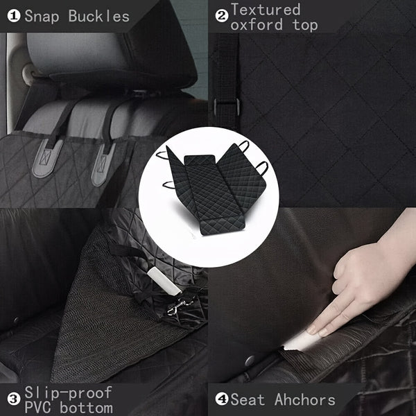 Pet Car Seat Cover Dog Safety Protector Mat Rear Back Seat Hammock Cushion Mat