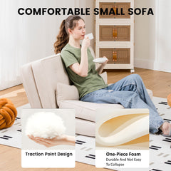Folding Sofa Bed Adjustable Lazy Tatami Sofa Convertible Floor Couch 5 Levels Adjustable Backrest Lounge Chaise for Living Room Bedroom Guest Room