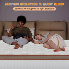 Double Mattress 135x190x28cm with 2000+ Pocket Springs & Memory Foam Hybrid, 7-Zone Orthopedic Support, 2cm Cooling Gel Layer, Reinforced Guard (H3) – Perfect for Christmas, Halloween, Valentine's Day Gifts – 200-Night Trial – Christmas Gift Pocket Spring