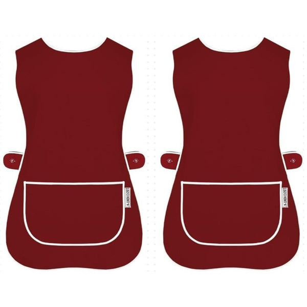 Pack of 2 Tabard Apron | Aprons for Men, Women, and Ladies | Professional Cooking Aprons with 2 Pockets | Adjustable Kitchen Apron for Baking, BBQ, Grilling, Gardening, Crafting, Cleaning, Painting, Barista, Restaurant Work | Cute & Stylish Gift Apron for