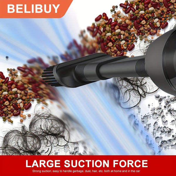 Portable cordless handheld vacuum cleaner, cyclonic aspirated car vacuum cleaner, combined blow and suction, rechargeable powerful car/office/home vacuum cleaner