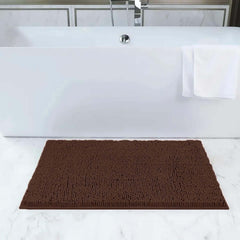 1pc Soft Chenille Bath Mat – Durable Chenille Rug with Non-Slip Backing, Stylish Bathroom Rug, Machine Washable Bath Mat, Non-Slip Area Rug for Shower Room & Home Use