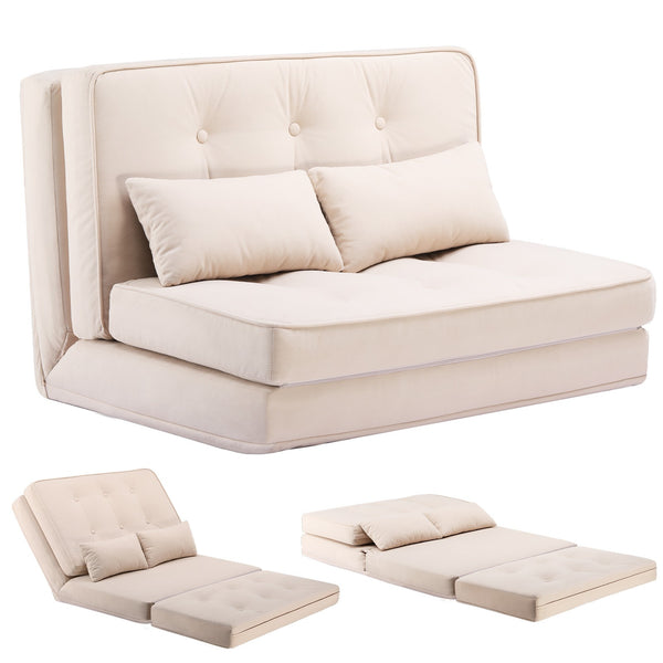 Folding Sofa Bed Adjustable Lazy Tatami Sofa Convertible Floor Couch 5 Levels Adjustable Backrest Lounge Chaise for Living Room Bedroom Guest Room