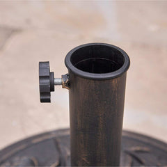 Garden Parasol Base Cast Iron Round Umbrella Stand Patio Outdoor Heavy 9.5kg New