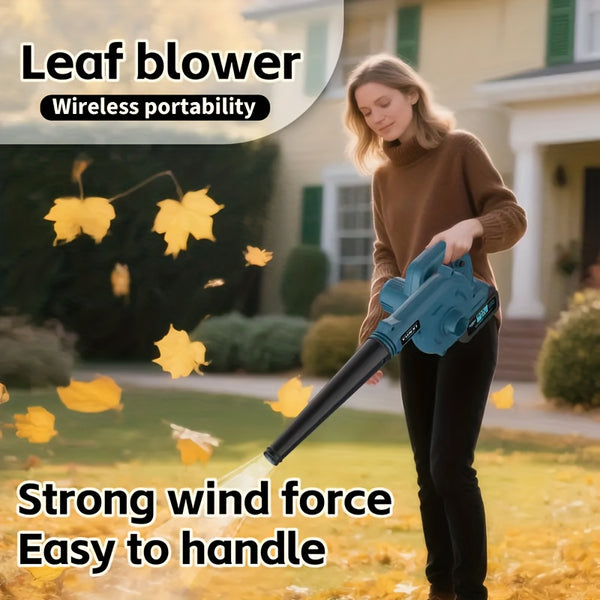 Cordless Blade Blower, Powerful Electric Blower, with Battery And Charger, Portable Brushless Design, Suitable for Lawn, Yard, Road And Car Cleaning, Portable Blade Blower