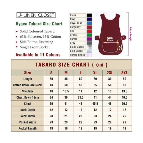 Pack of 2 Tabard Apron | Aprons for Men, Women, and Ladies | Professional Cooking Aprons with 2 Pockets | Adjustable Kitchen Apron for Baking, BBQ, Grilling, Gardening, Crafting, Cleaning, Painting, Barista, Restaurant Work | Cute & Stylish Gift Apron for