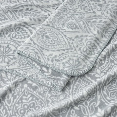 Casual Living Reversible Grey Plush Throw, 127 X 177 Cm