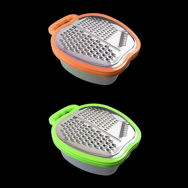 Plastic Apple Shaped Multifunctional Grater with Storage Box