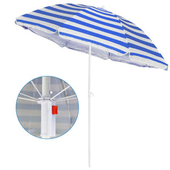 1.7m Garden Parasol Outdoor Tilt Umbrella, Parasol UV Canopy Patio Sun Shade Umbrella for Garden