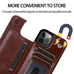 Phone Case: Compatible with iPhone 17 Promax/Pro/ Air, 16 Plus, 15, 14 Pro Max, 13, 12 and Galaxy S22/23/24/25 Plus Ultra FE.Perfect Gift. Wallet Case with Card Holder, Kickstand Card Slots Case, Double Magnetic Clasp and Durable Shockproof