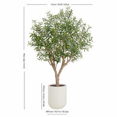 Artificial 8Ft Olive Tree in Planter
