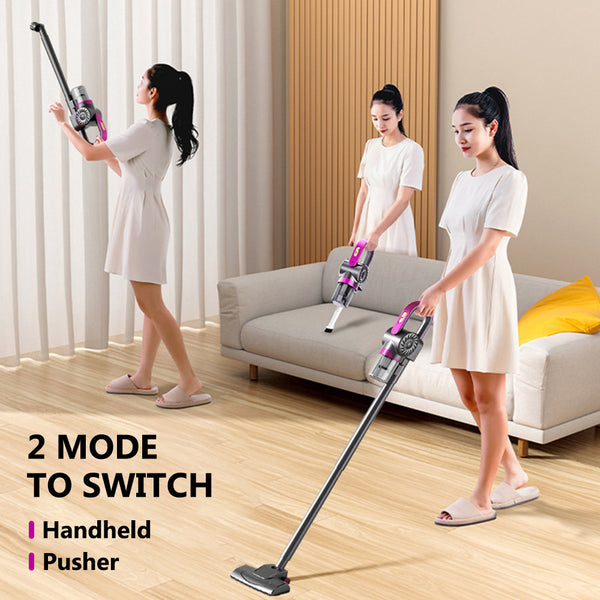 4-in-1 Handheld Vacuum Cleaner Ultra Lightweight Cordless Stick Vacuum, 8000 Pa Powerful Suction- High-Speed Motor, Vacuuming & Mopping & Sweeping, Suitable for Home, Carpets, Pet Hair Cleaning, Easy to Operate and Store,60dB Low Noise, 3000 mAh, Carpet C