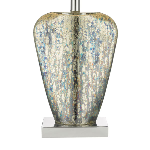 Syracuse Mercury Glass Table Lamp with Cream Shade